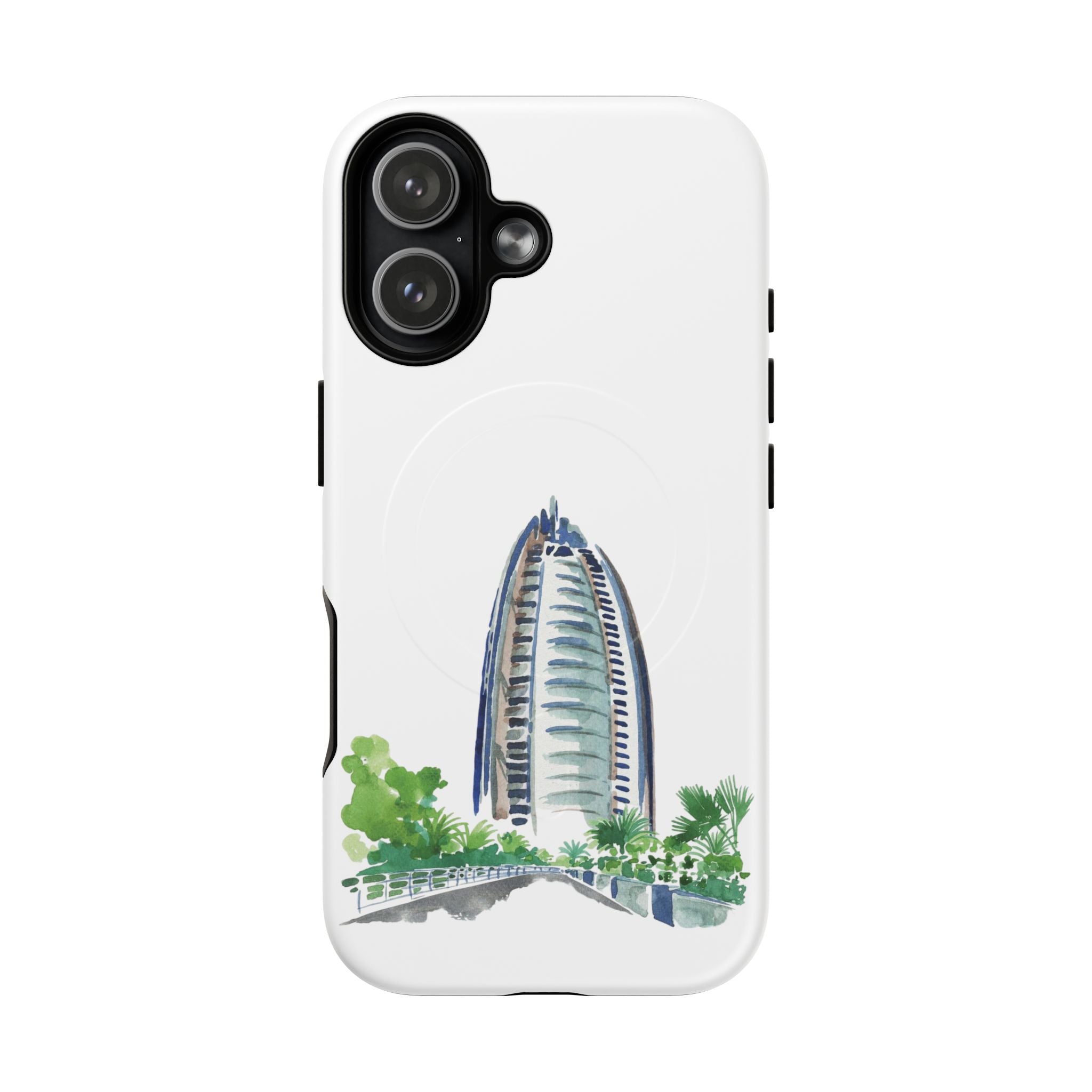 SAEVO Burj Al Arab Watercolor Magnetic iPhone Case