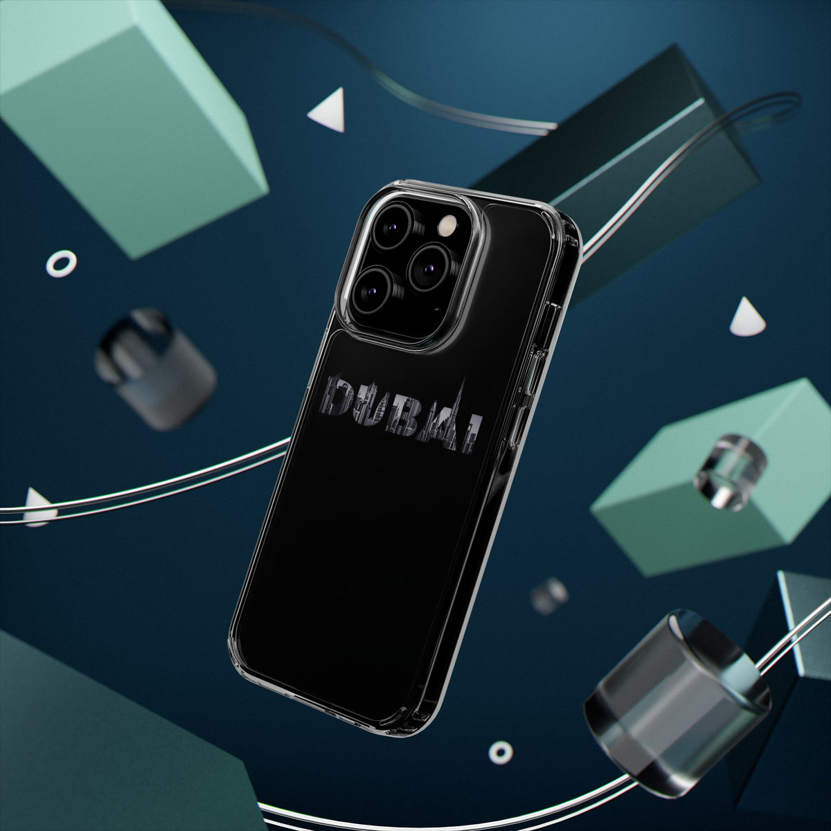 Dubai Skyline Clear Impact-Resistant Case