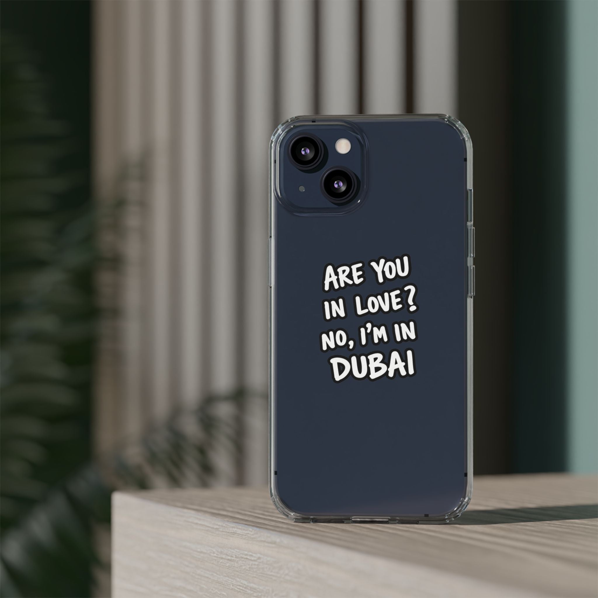Dubai Love Clear Impact-Resistant Case