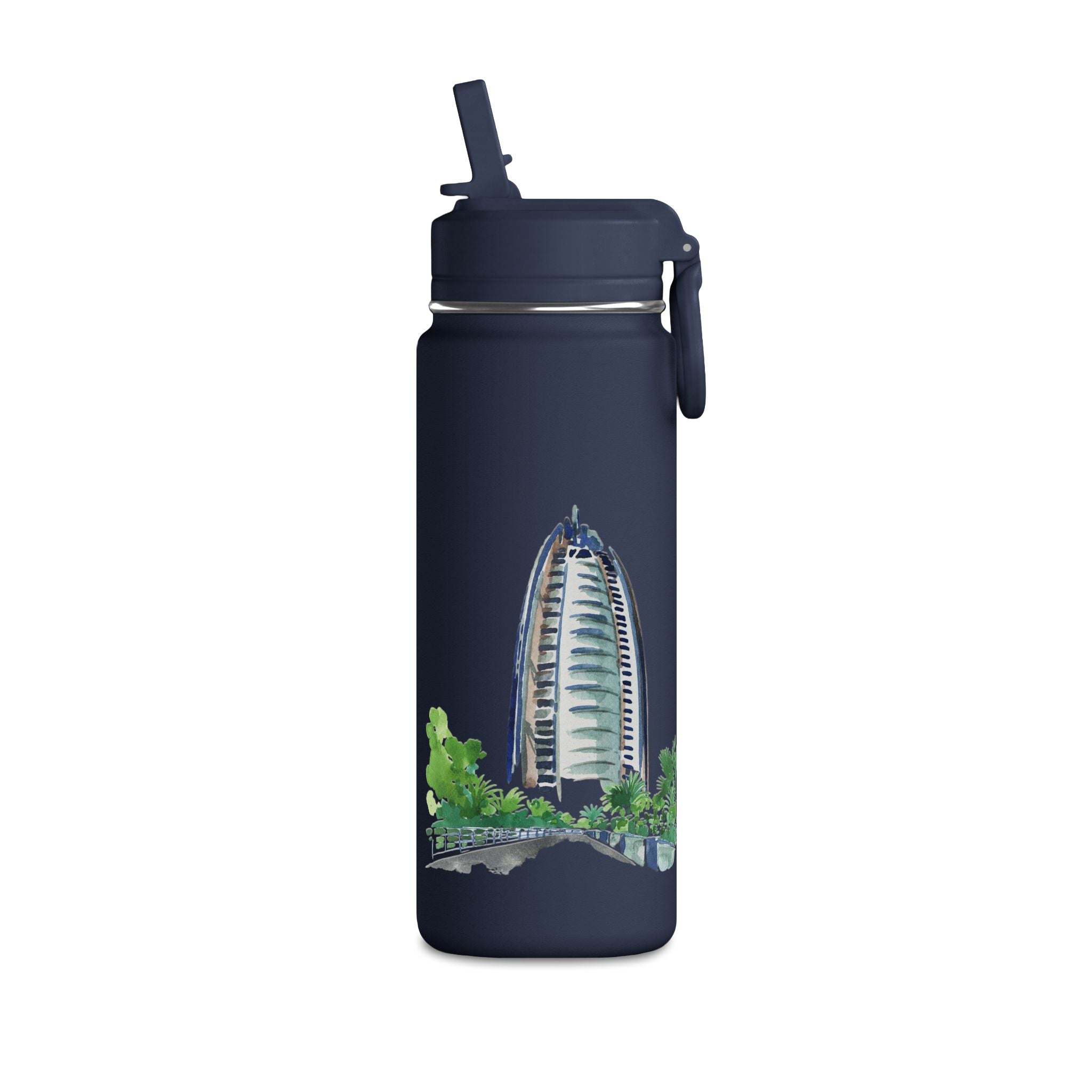 SAEVO Burj Al Arab Watercolor Mini Water Bottle – 0.6L