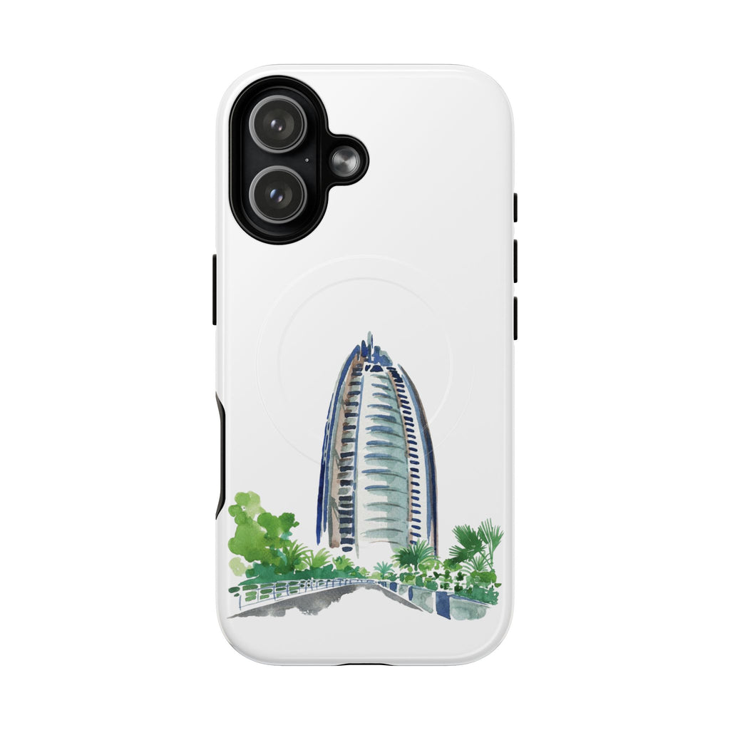 SAEVO Burj Al Arab Watercolor Magnetic iPhone Case
