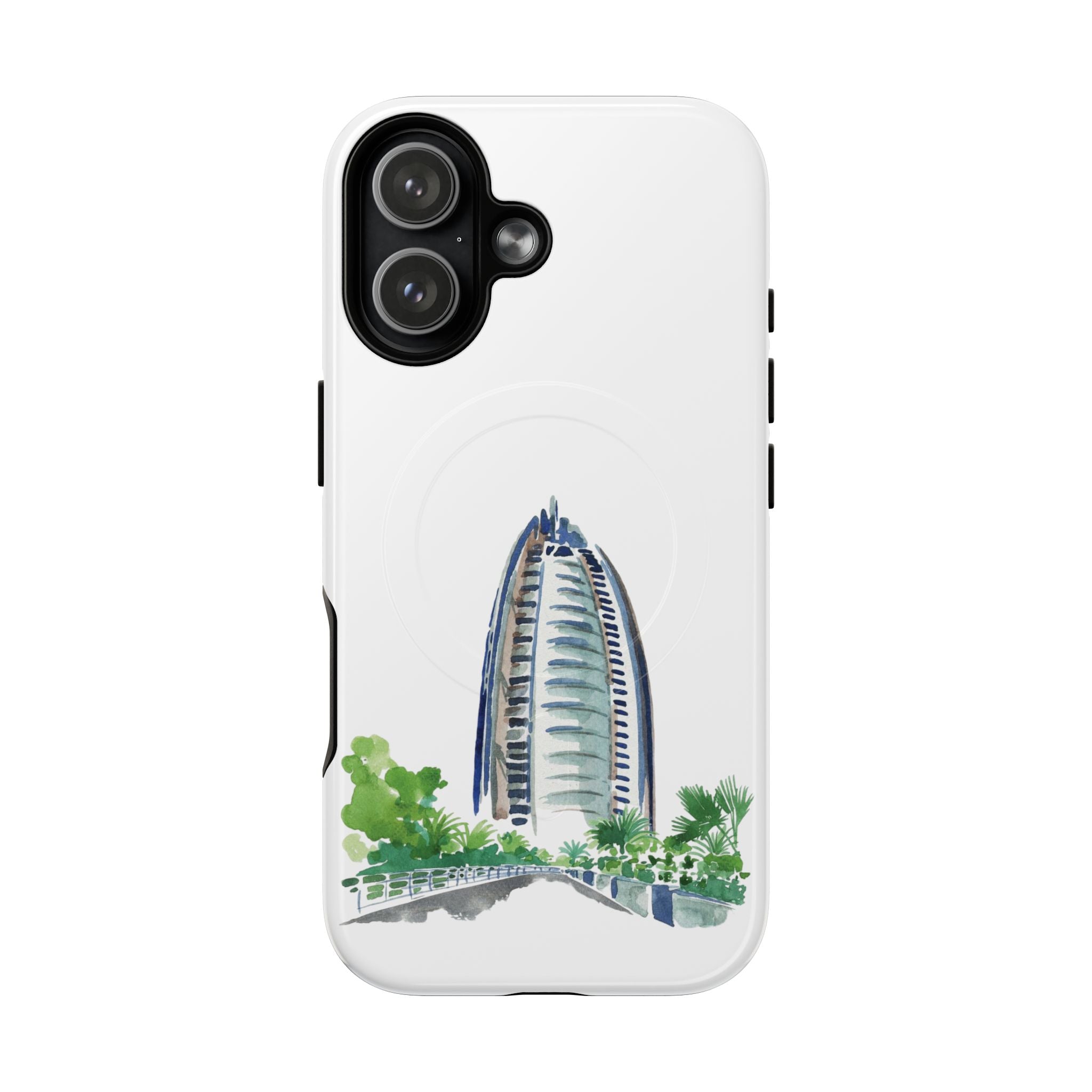 SAEVO Burj Al Arab Watercolor Magnetic iPhone Case