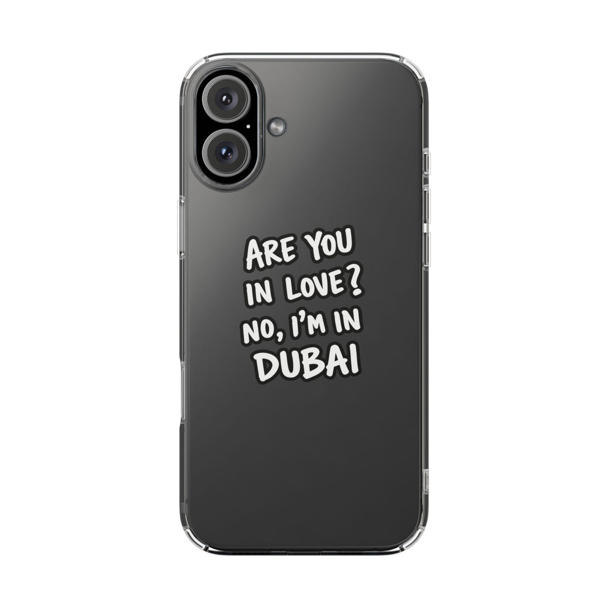 Dubai Love Clear Impact-Resistant Case