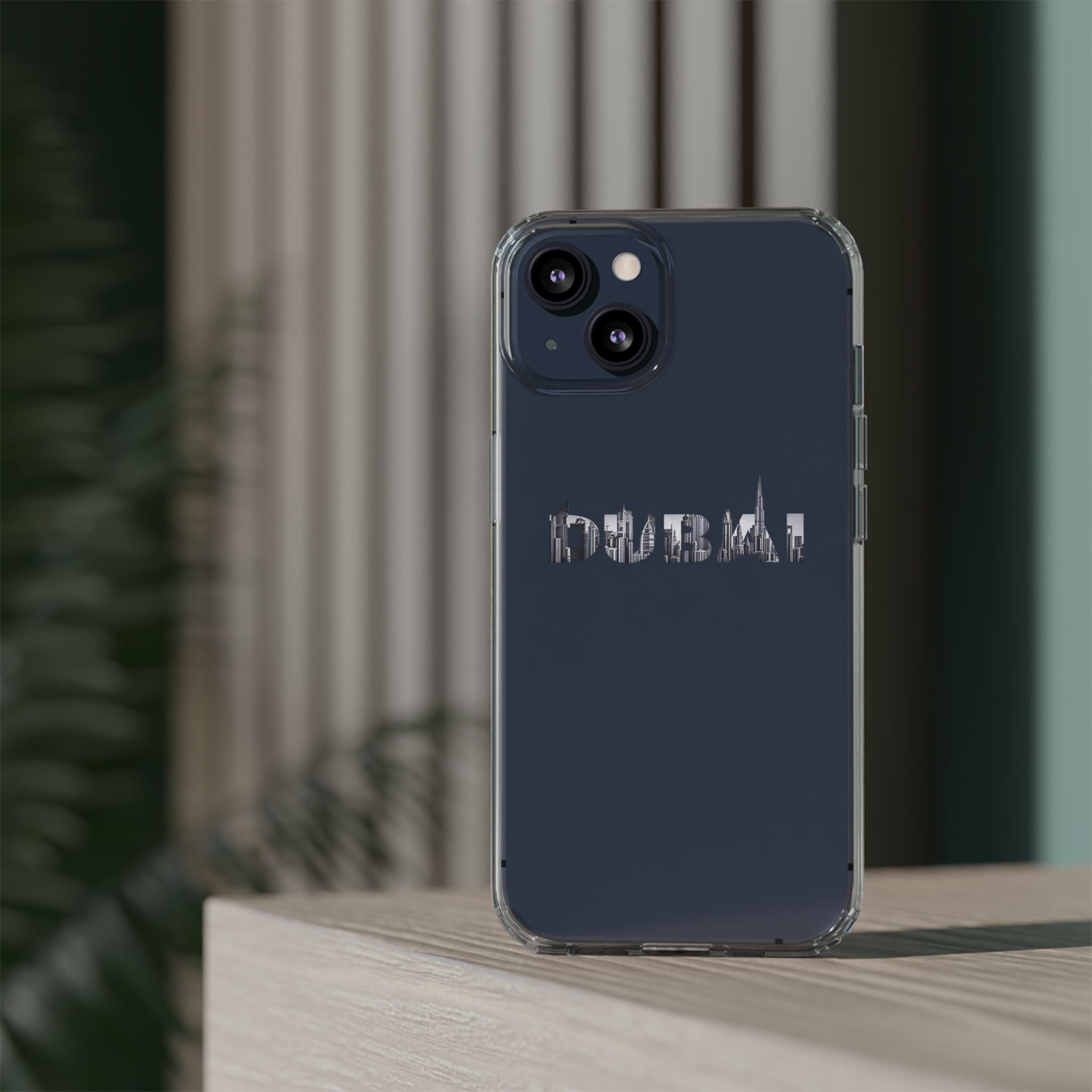 Dubai Skyline Clear Impact-Resistant Case