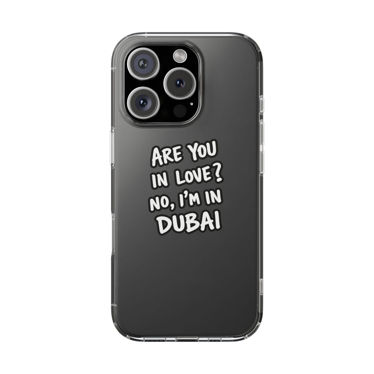 Dubai Love Clear Impact-Resistant Case