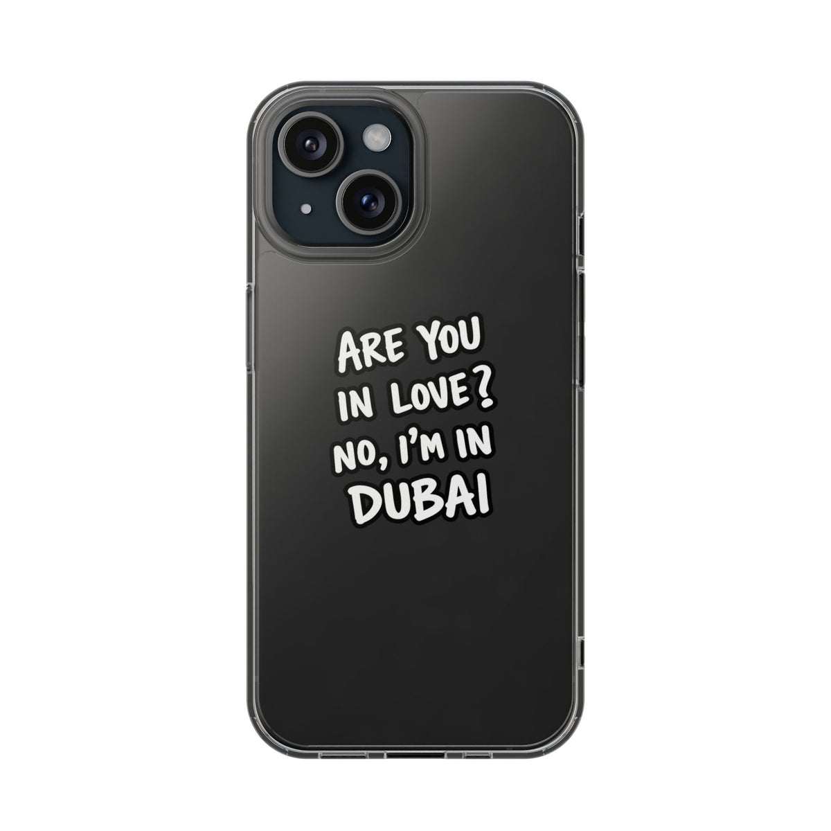 Dubai Love Clear Impact-Resistant Case
