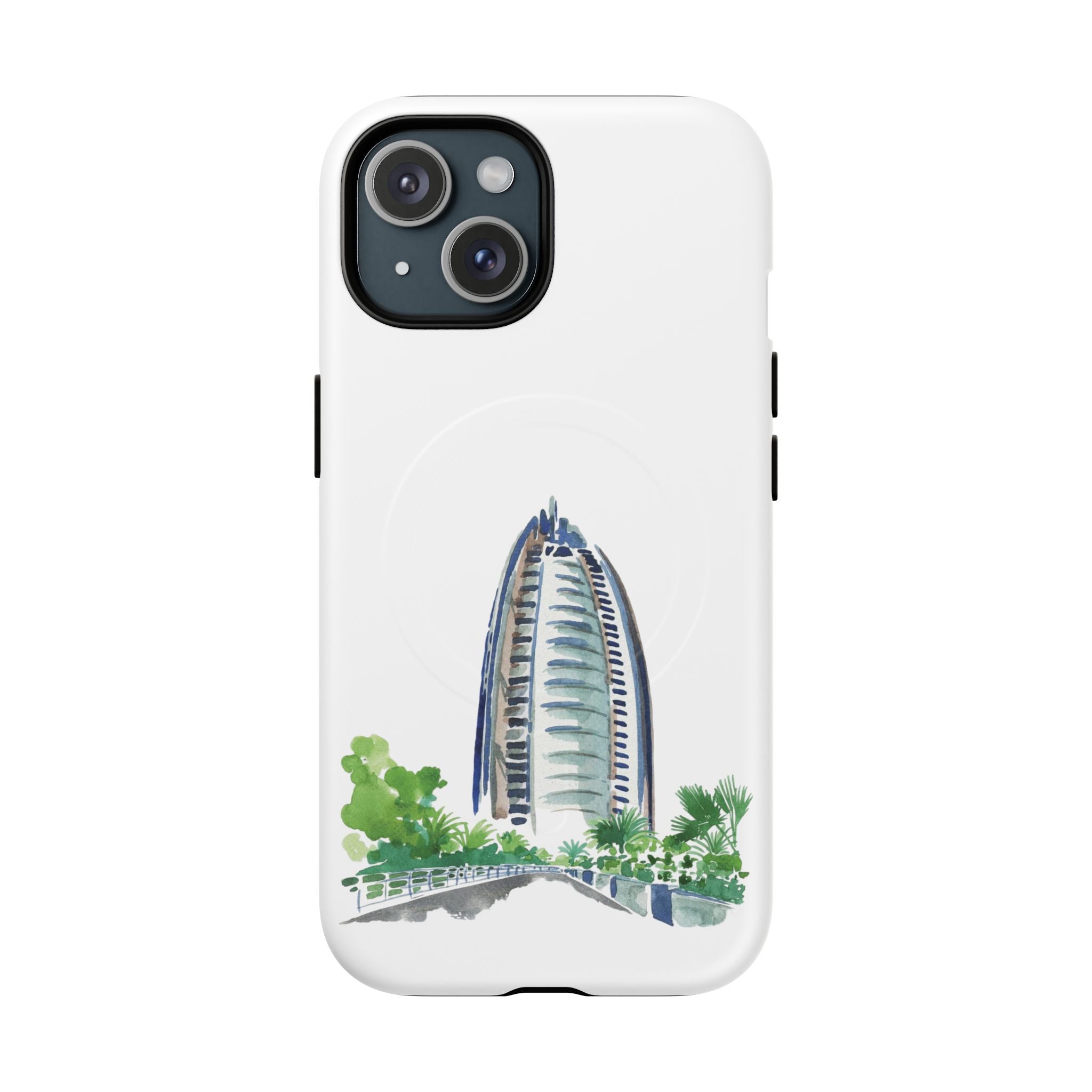 SAEVO Burj Al Arab Watercolor Magnetic iPhone Case