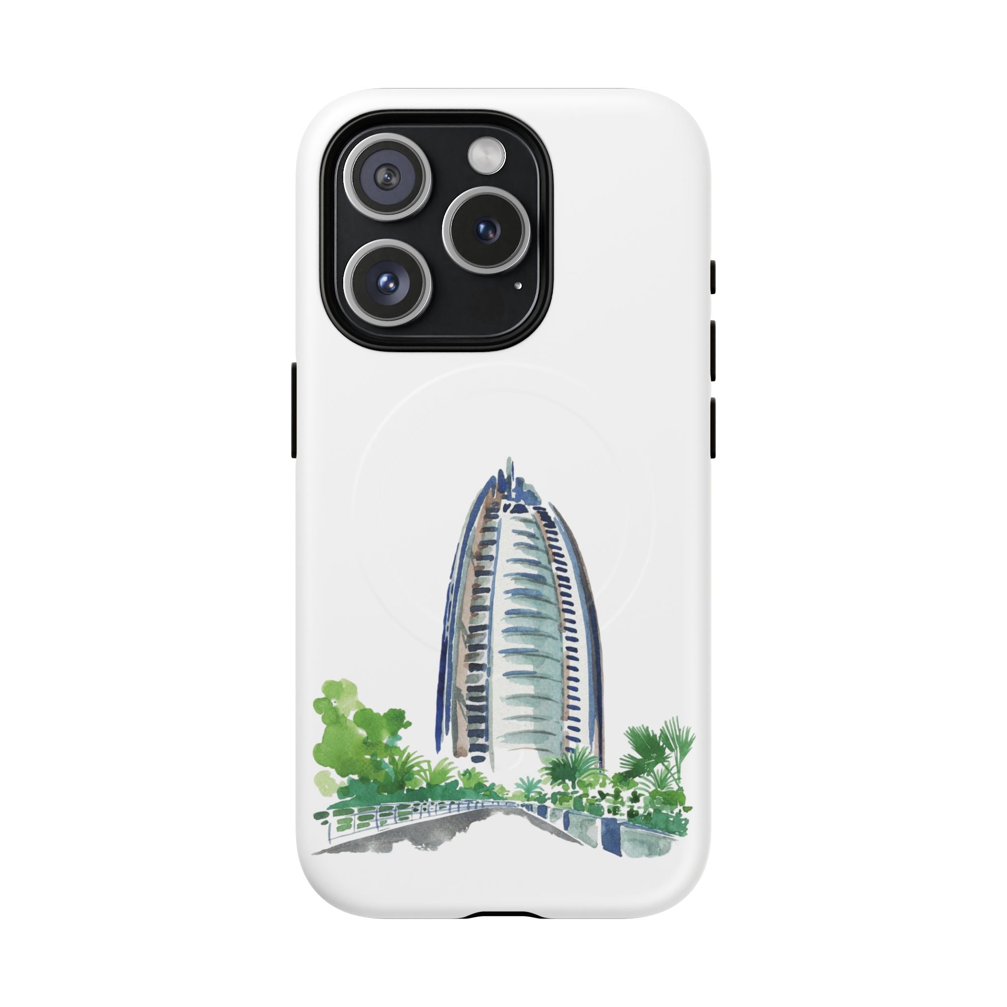 SAEVO Burj Al Arab Watercolor Magnetic iPhone Case