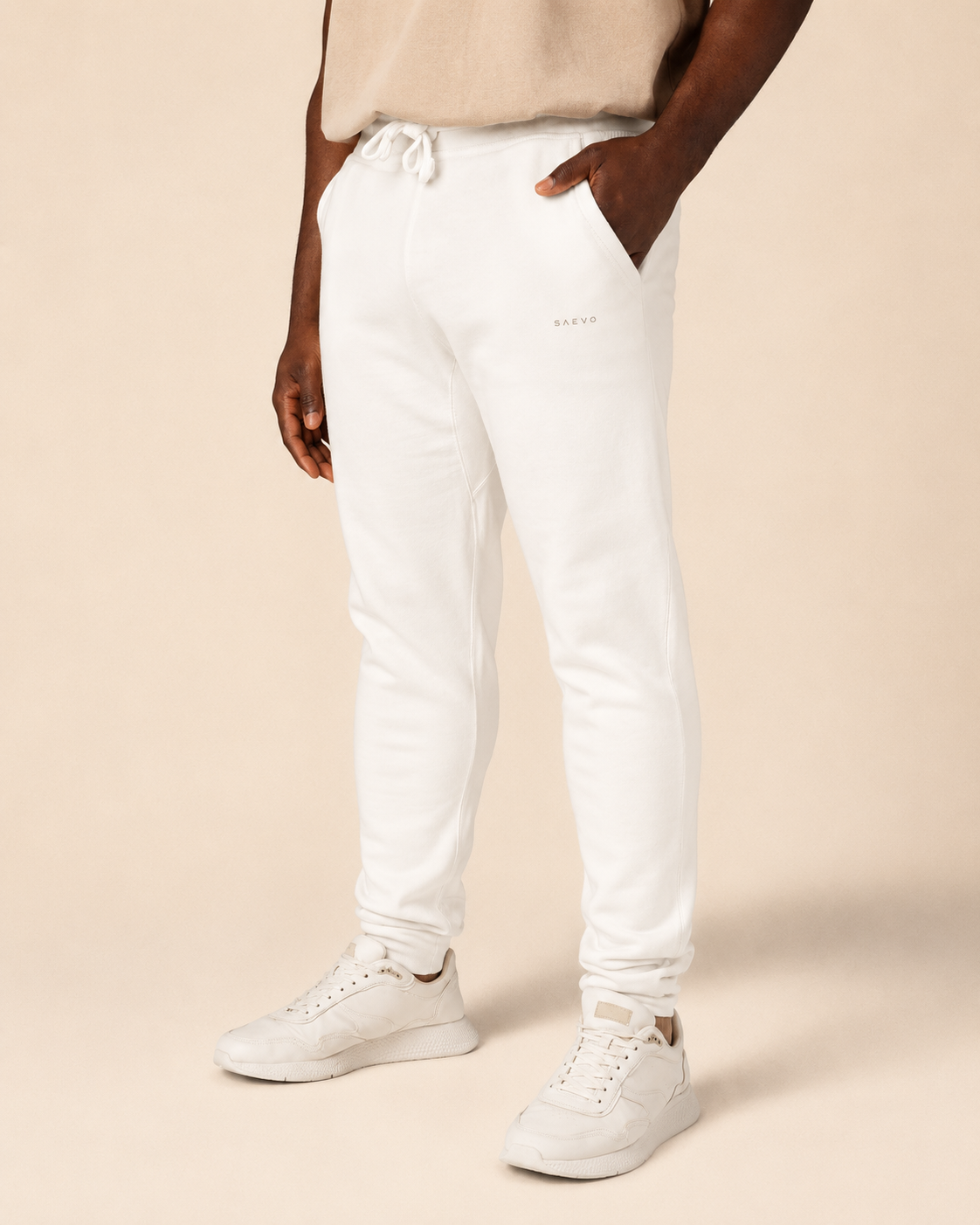 The SAEVO White Sweatpants