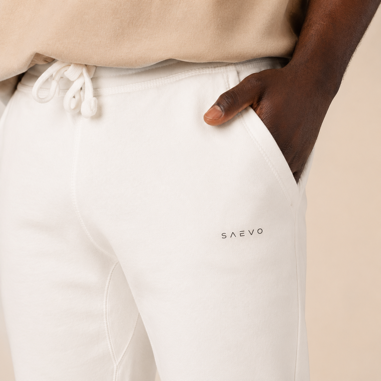 The SAEVO White Sweatpants